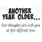 Riley And Company Funny Bones Another Year Older Clear Stamp rwd-1376