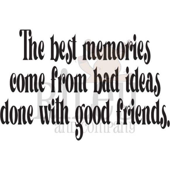 Riley And Company Funny Bones Bad Ideas with Good Friends Clear Stamp rwd-1346