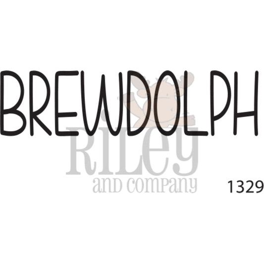 Riley And Company Funny Bones Brewdolph Clear Stamp rwd-1329