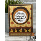 Riley And Company Funny Bones Candy Corn Kisses Clear Stamp rwd-1409 pumpkins