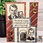 Riley And Company Funny Bones Charade has gone on long enough Clear Stamp rwd-1421 buttons