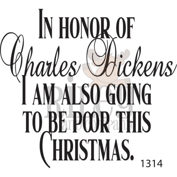 Riley And Company Funny Bones Charles Dickens Clear Stamp rwd-1314