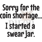 Riley And Company Funny Bones Coin Shortage Clear Stamp rwd-1298