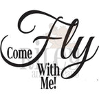 Riley And Company Funny Bones Come Fly with Me Clear Stamp rwd-1300
