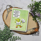 Riley And Company Funny Bones Croc Pot Clear Stamp rwd-1331 chef