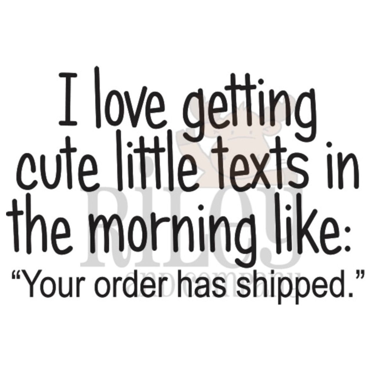 Riley And Company Funny Bones Cute Texts in the Morning Clear Stamp rwd-1309