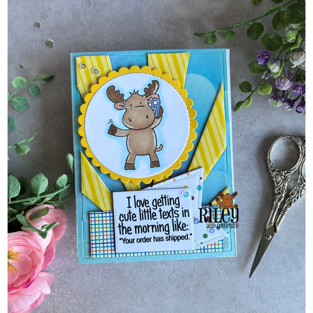 Riley And Company Funny Bones Cute Texts in the Morning Clear Stamp rwd-1309
