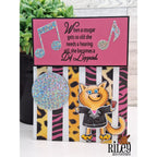 Riley And Company Funny Bones Def Leppard Clear Stamp rwd-1341 music