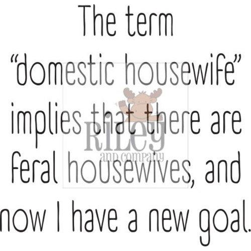 Riley And Company Funny Bones Domestic Housewife Clear Stamp rwd-1381