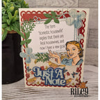 Riley And Company Funny Bones Domestic Housewife Clear Stamp rwd-1381 flowers