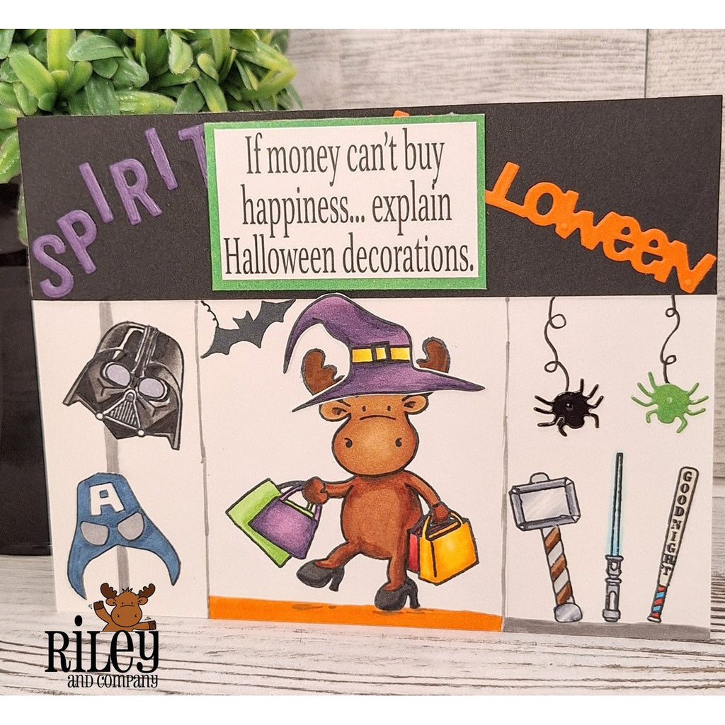Riley And Company Funny Bones Explain Halloween Decorations Clear Stamp rwd-1397 shopping