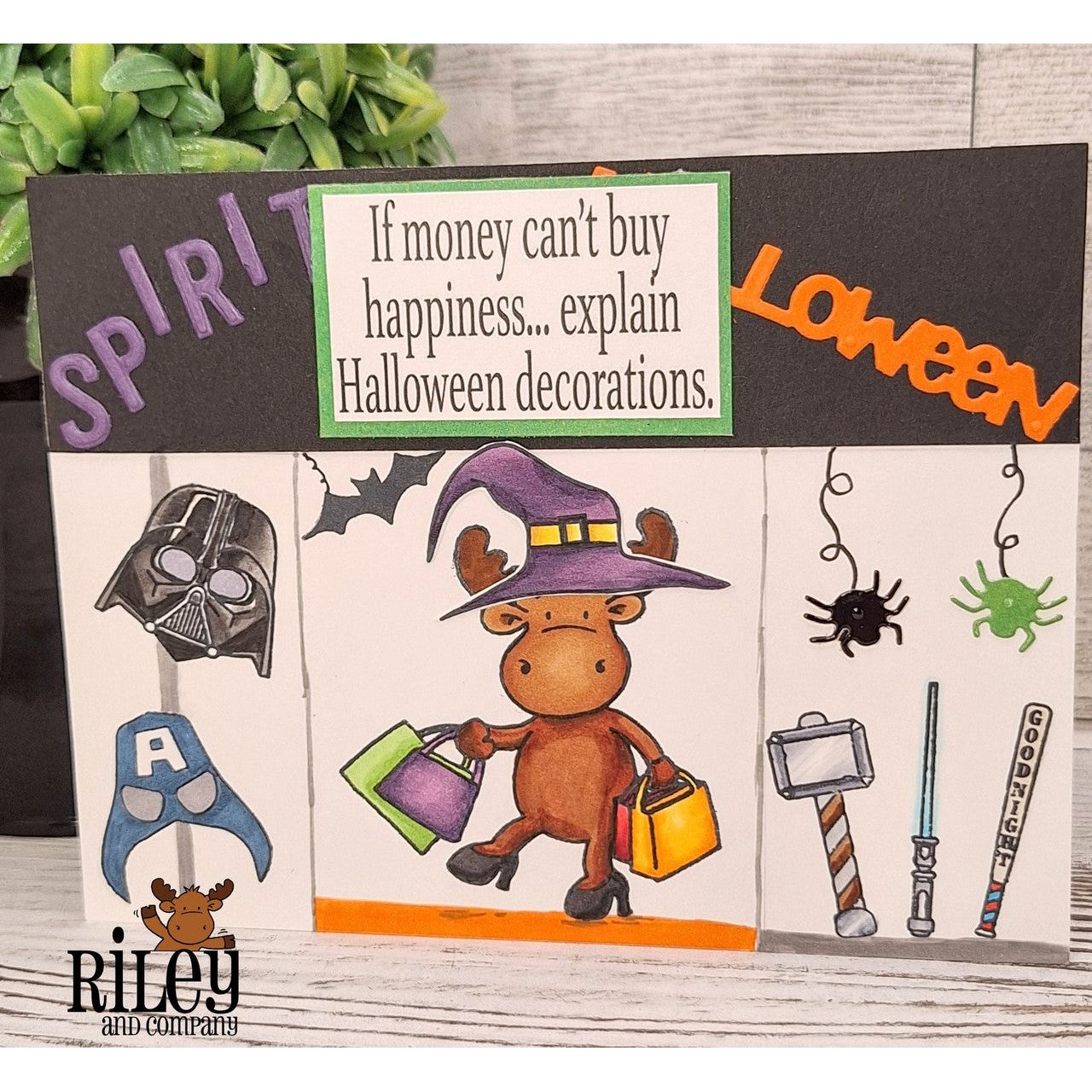 Riley And Company Funny Bones Explain Halloween Decorations Clear Stamp rwd-1397 shopping