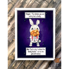 Riley And Company Funny Bones Family Bucket Clear Stamp rwd-1345 bunny