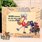 Riley And Company Funny Bones Few People Understand Clear Stamp rwd-1416 flamingo