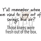 Riley And Company Funny Bones Fresh Knees Clear Stamp rwd-1337