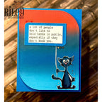 Riley And Company Funny Bones Hold Hands In Public Clear Stamp rwd-1388 cat