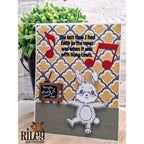 Riley And Company Funny Bones Huey Lewis Clear Stamp rwd-1344 bunny