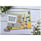 Riley And Company Funny Bones Huey Lewis Clear Stamp rwd-1344 radio