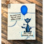 Riley And Company Funny Bones I Don't Remember Either Clear Stamp rwd-1383 balloon
