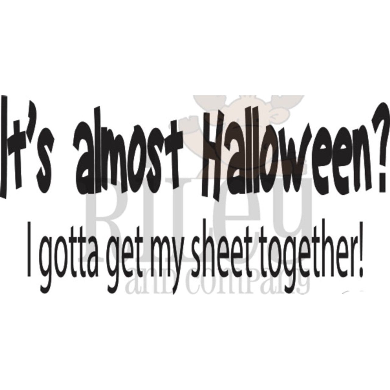 Riley And Company Funny Bones I Gotta Get My Sheet Together Clear Stamp rwd-1303