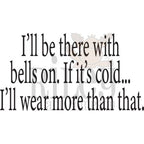 Riley And Company Funny Bones I'll Be There with Bells On Clear Stamp rwd-1338