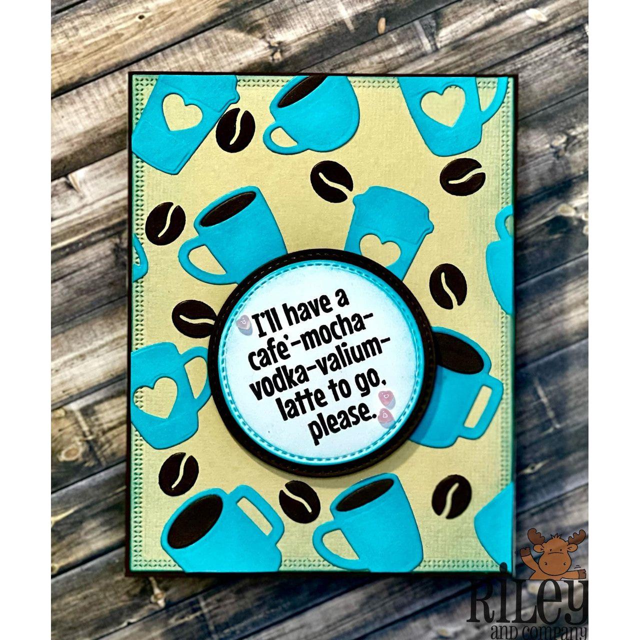 Riley And Company Funny Bones I'll Have a Latte... Clear Stamp rwd-1291