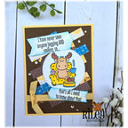 Riley And Company Funny Bones Jogging and Smiling Clear Stamp rwd-1366 coffee