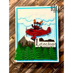 Riley And Company Funny Bones Let Me Know Clear Stamp rwd-1386 mountains