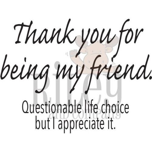 Riley And Company Funny Bones Life Choices Clear Stamp rwd-1412