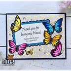 Riley And Company Funny Bones Life Choices Clear Stamp rwd-1412 butterflies