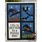 Riley And Company Funny Bones Life Is Better In A Pointy Hat Clear Stamp rwd-1400 bats