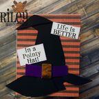 Riley And Company Funny Bones Life Is Better In A Pointy Hat Clear Stamp rwd-1400 stripes