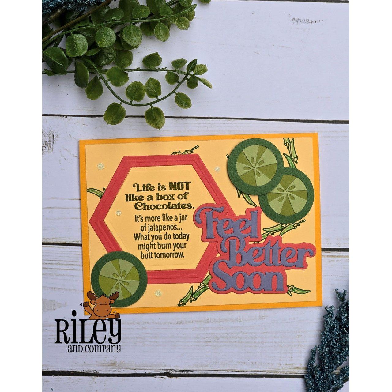 Riley And Company Funny Bones Life is Not a Box of Chocolates Clear Stamp rwd-1305