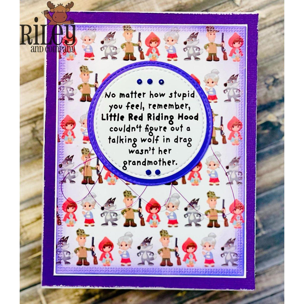 Riley And Company Funny Bones Little Red Riding Hood Clear Stamp rwd-1293