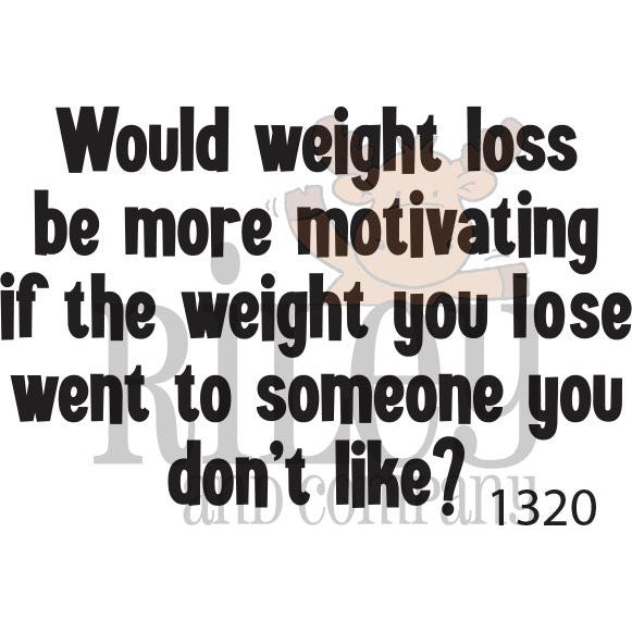 Riley And Company Funny Bones Motivating Weight Loss Clear Stamp rwd-1320