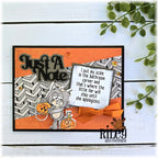Riley And Company Funny Bones My Bathroom Scale Clear Stamp rwd-1485 just a note card