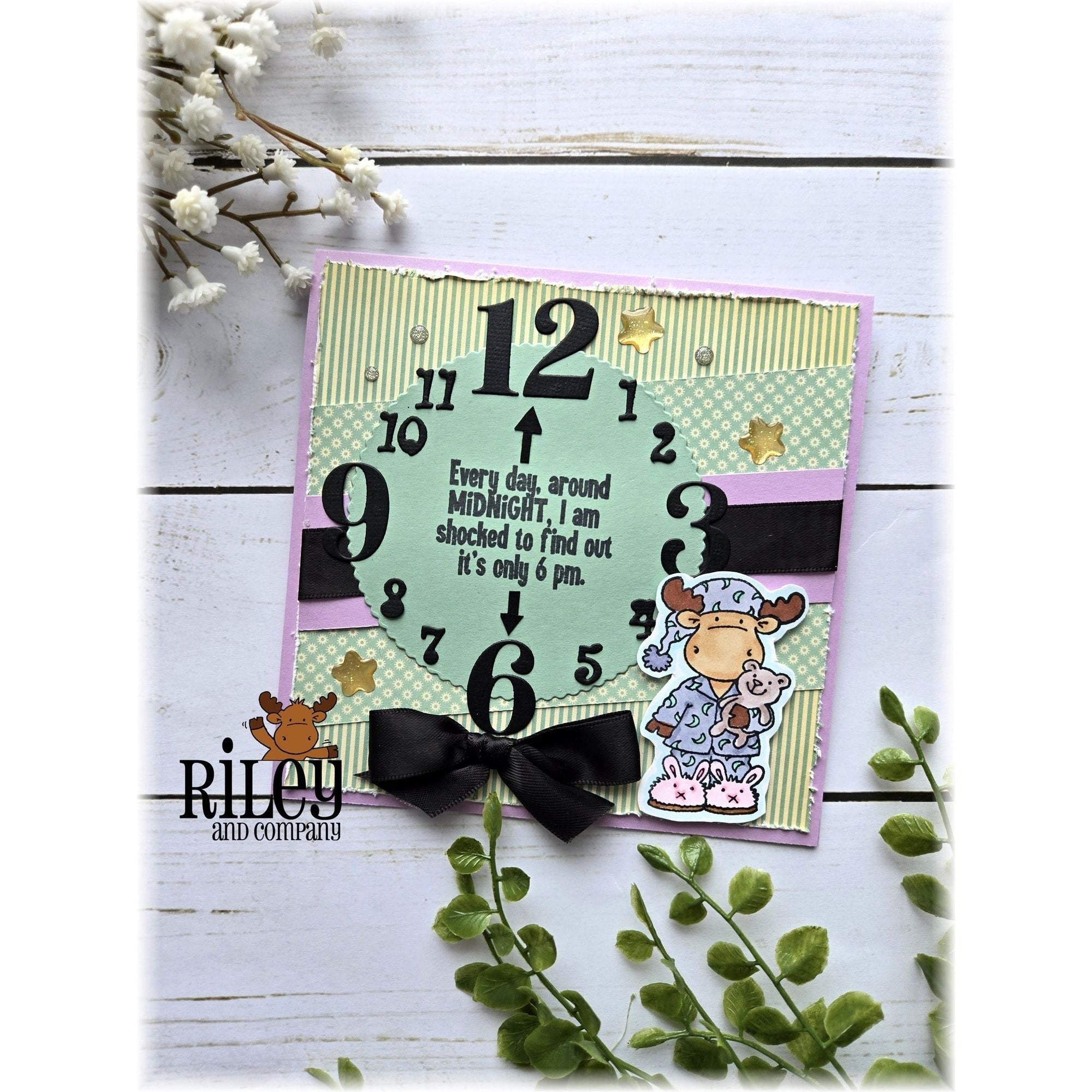 Riley And Company Funny Bones Only 6 pm rwd-1355 clock