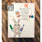 Riley And Company Funny Bones Pole-Dancing Accident Clear Stamp rwd-1413 medicine