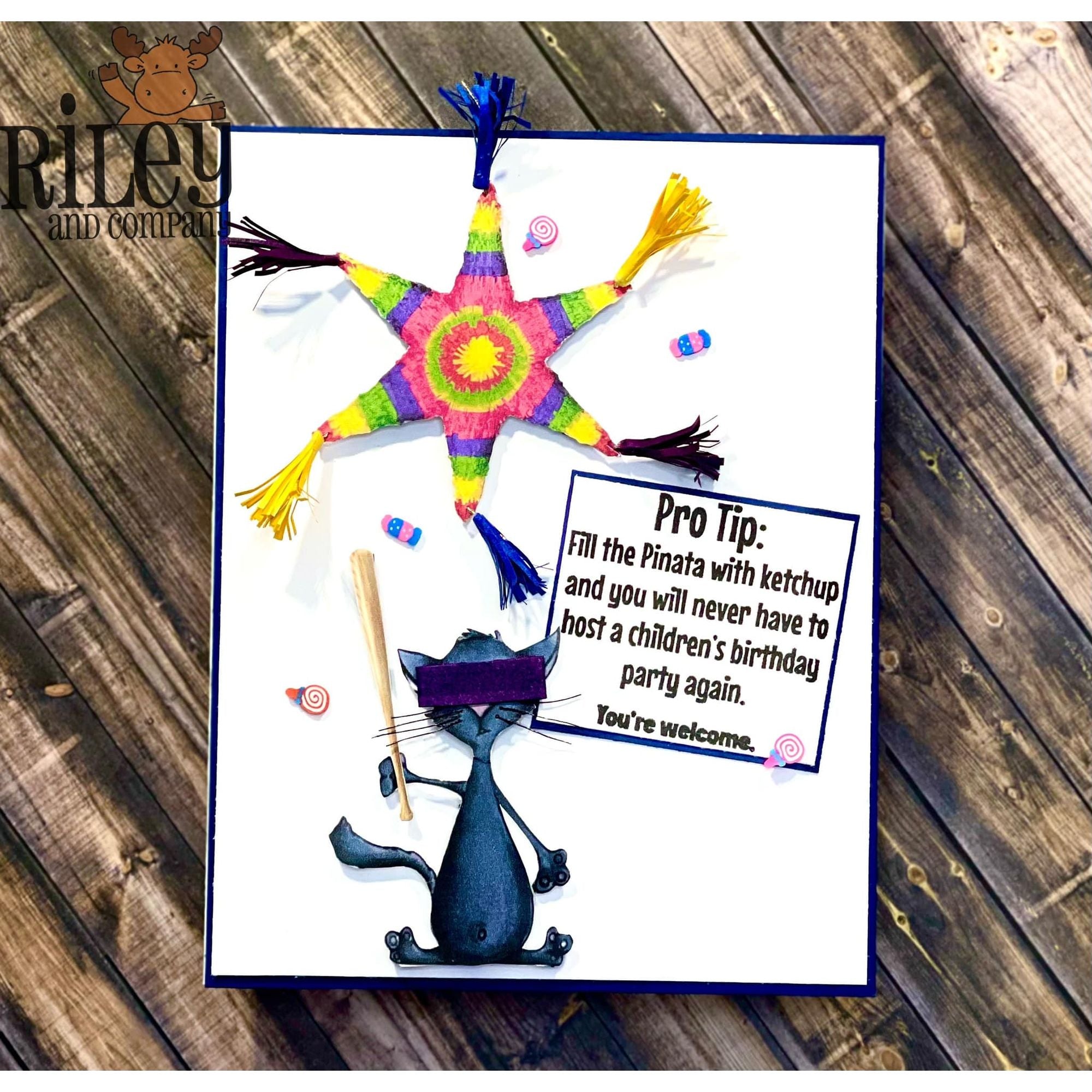 Riley And Company Funny Bones Pro Tip Clear Stamp rwd-1333 pinata