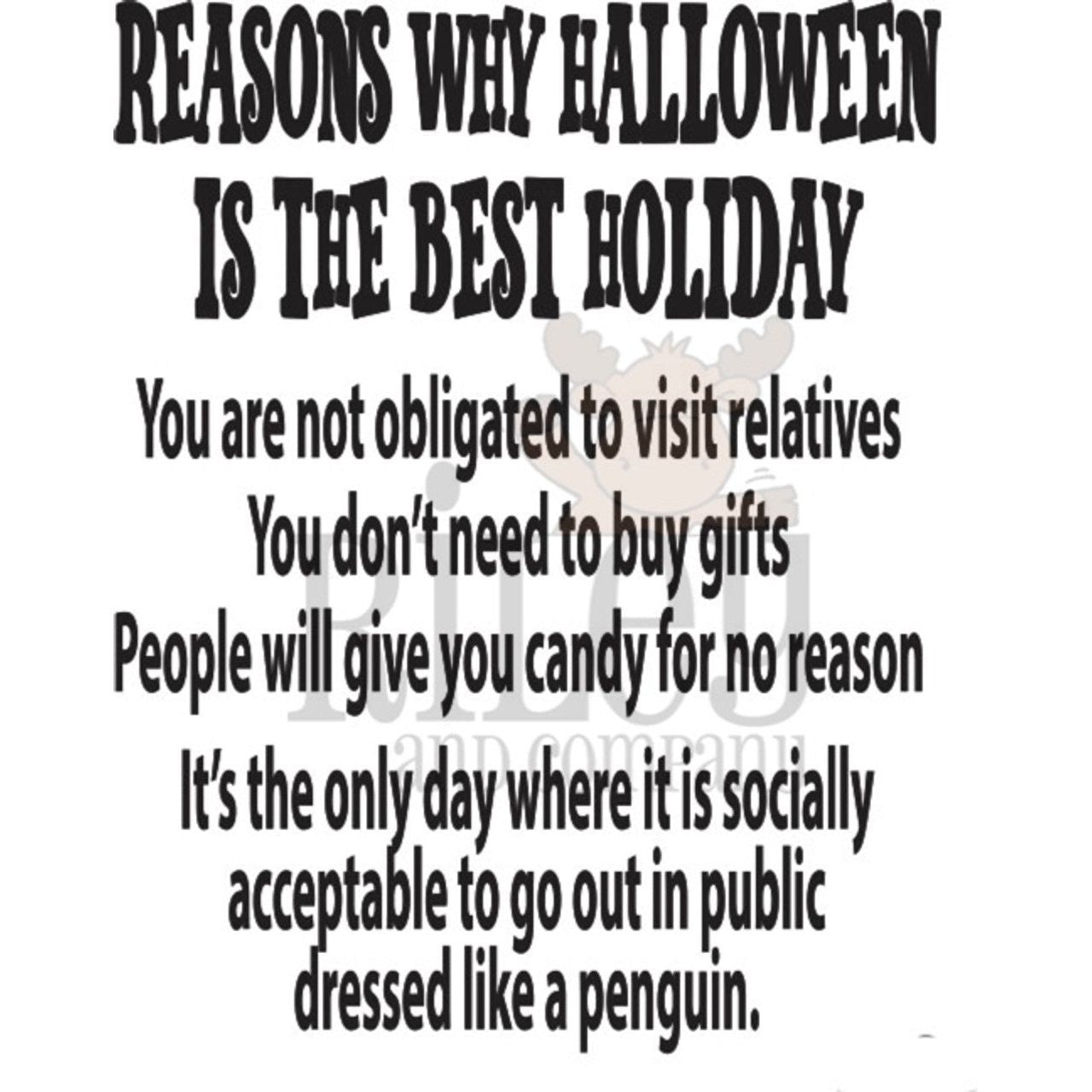 Riley And Company Funny Bones Reasons Why Halloween is the Best Clear Stamp rwd-1308