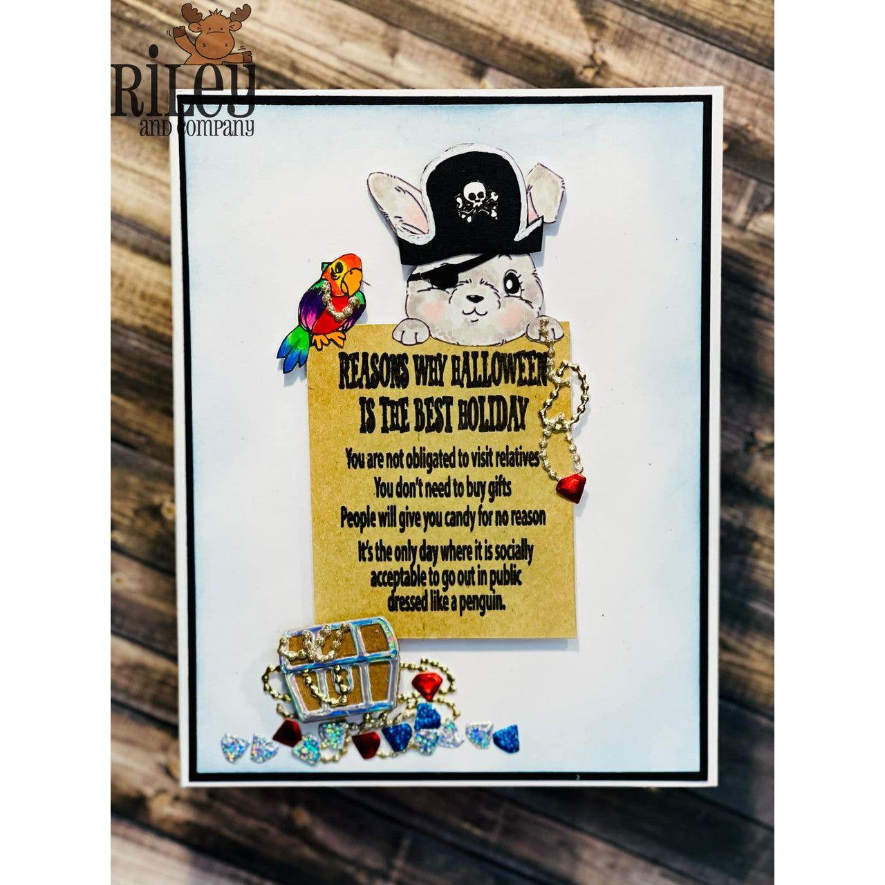 Riley And Company Funny Bones Reasons Why Halloween is the Best Clear Stamp rwd-1308