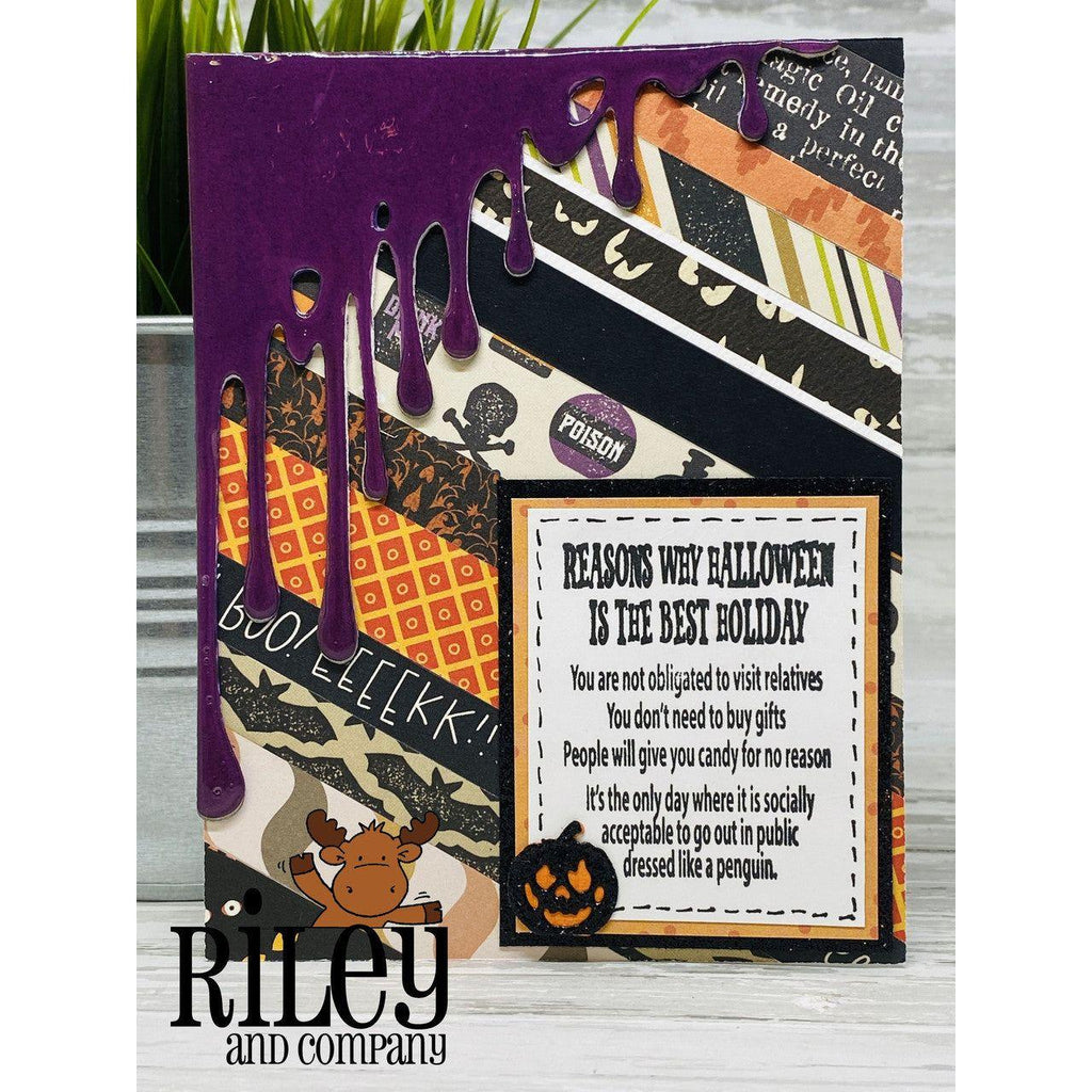 Riley And Company Funny Bones Reasons Why Halloween is the Best Clear Stamp rwd-1308