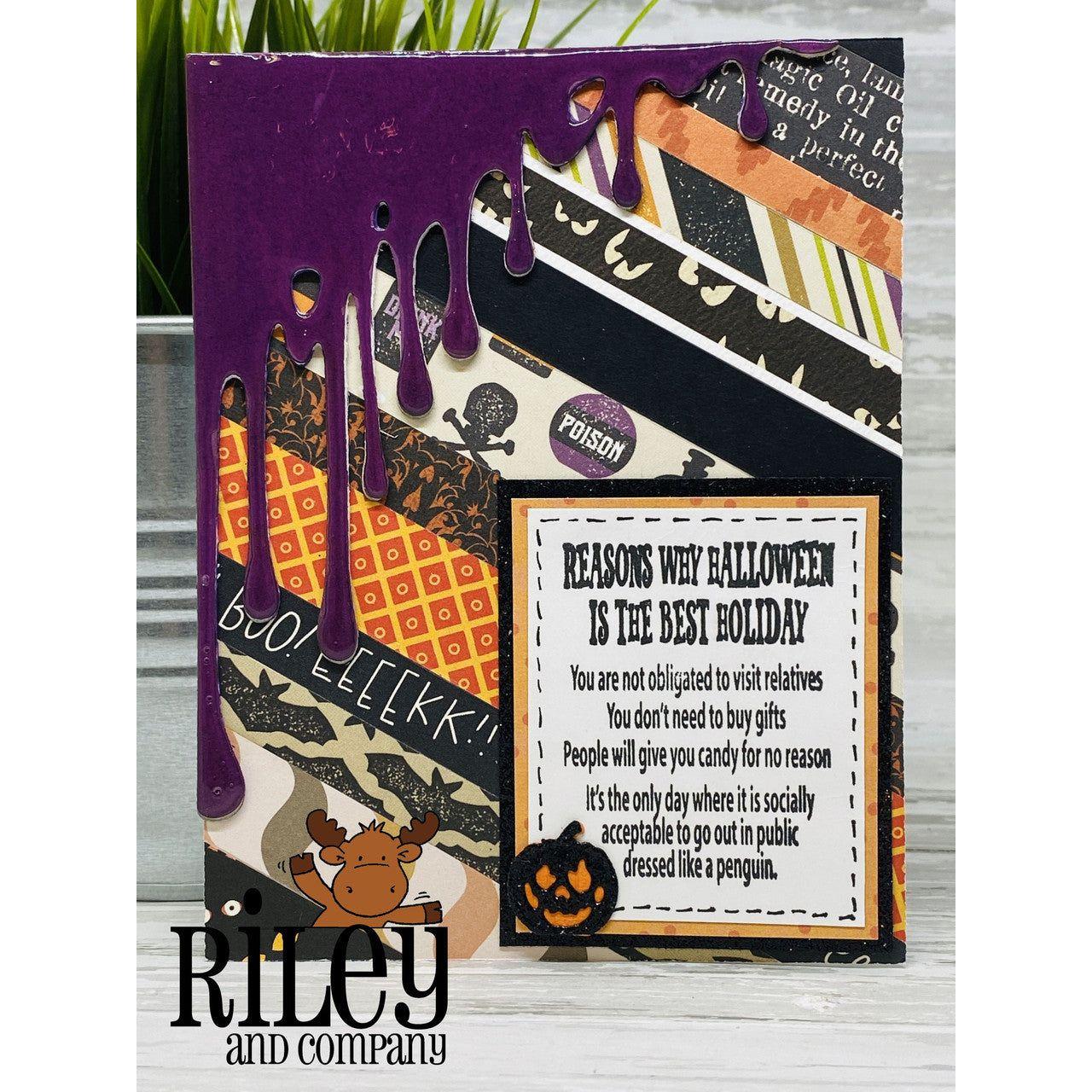 Riley And Company Funny Bones Reasons Why Halloween is the Best Clear Stamp rwd-1308