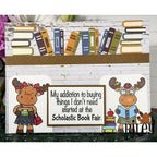 Riley And Company Funny Bones Scholastic Book Fair Clear Stamp rwd-1360 books