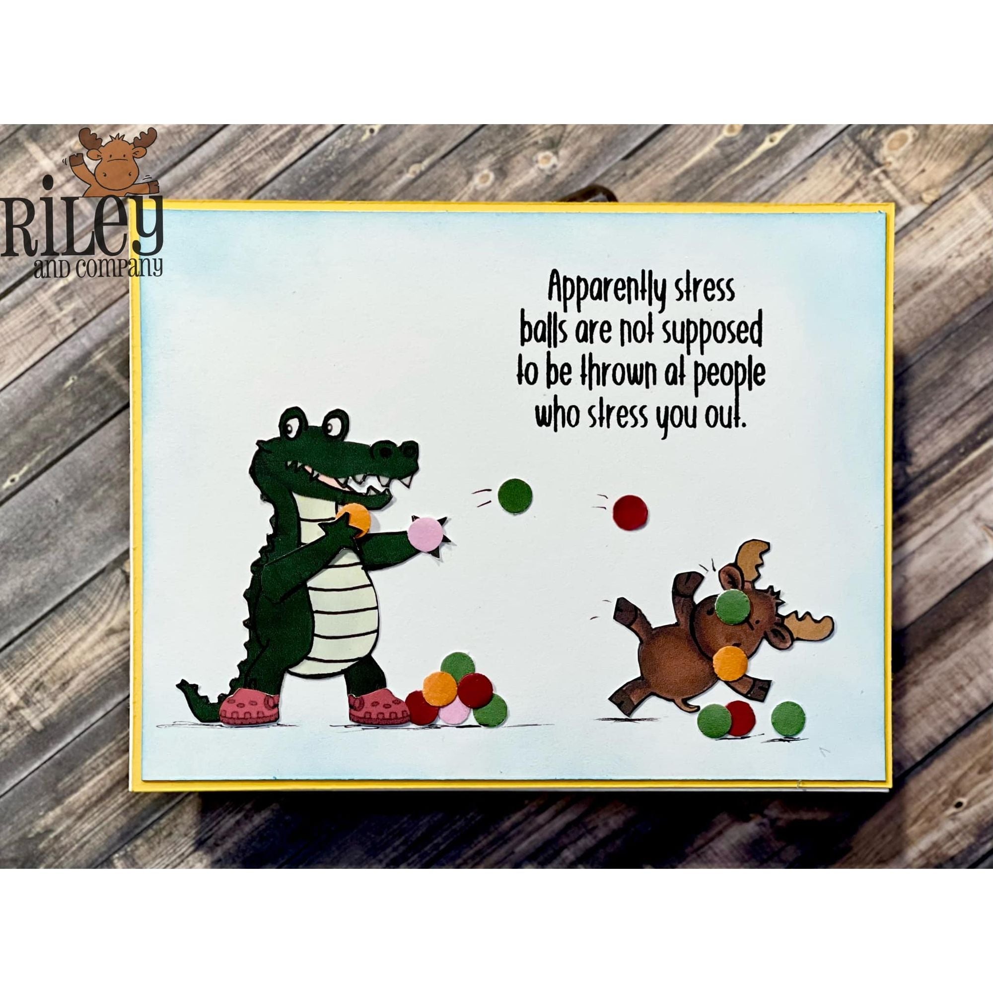 Riley And Company Funny Bones Stress Balls Clear Stamp rwd-1348 balls