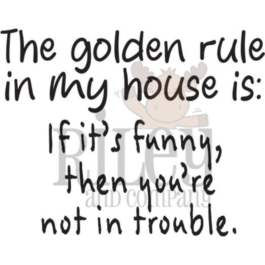 Riley And Company Funny Bones The Golden Rule Clear Stamp rwd-1411