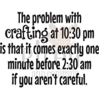 Riley And Company Funny Bones The Problem with Crafting Clear Stamp rwd-1289
