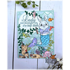 Riley And Company Funny Bones The Size Of My Craft Stash Clear Stamp rwd-1374 mermaid