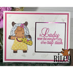 Riley And Company Funny Bones The Size Of My Craft Stash Clear Stamp rwd-1374 purse