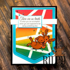 Riley And Company Funny Bones There Are No Limits Clear Stamp rwd-1410 pocket